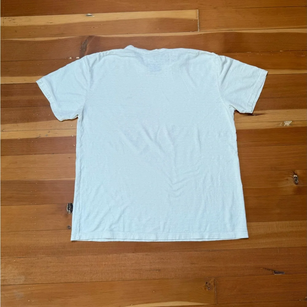 Jungmaven White Short Sleeve Tee with Pink Heart Graphic - Picture 2 of 3